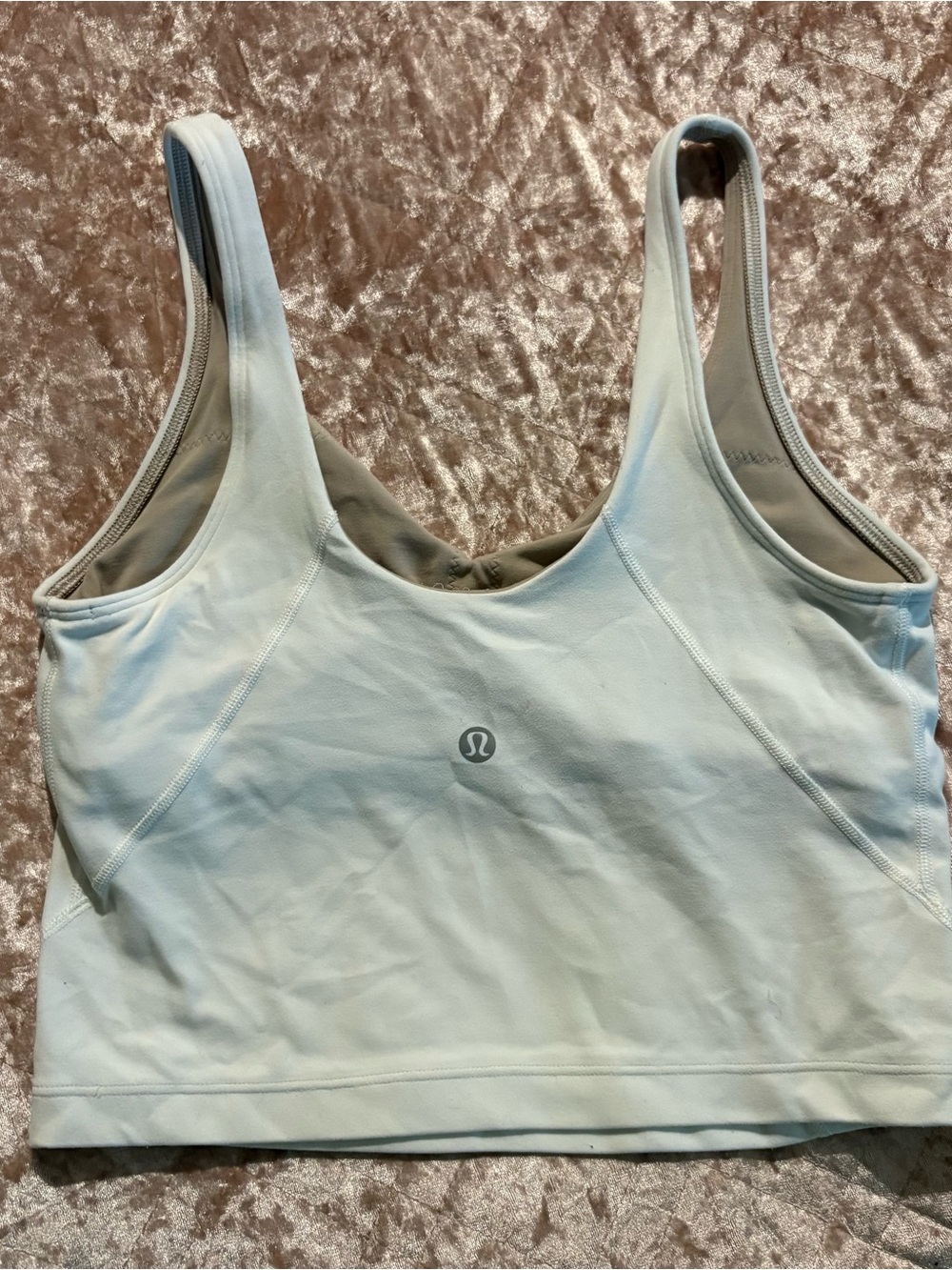 lululemon athletica white align crop top